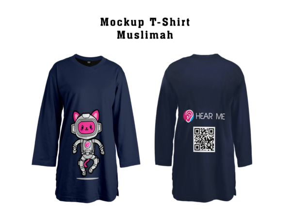 T-Shirt Muslimah Hear Me 2.0 view 4